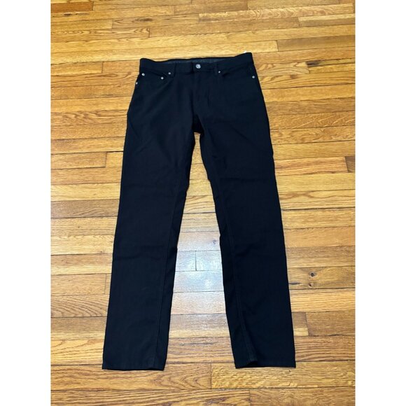 Projek Raw Mens Pants 33x30 Black Stretch Tech Chino Comfort Waist Classic Fit - Picture 1 of 6